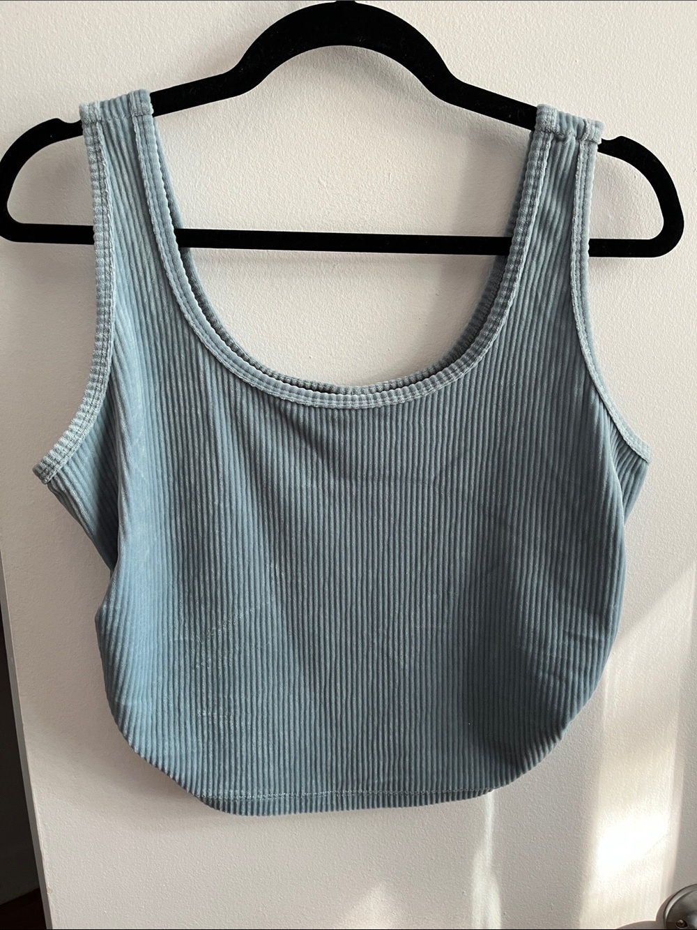 Cropped top corduroy texture